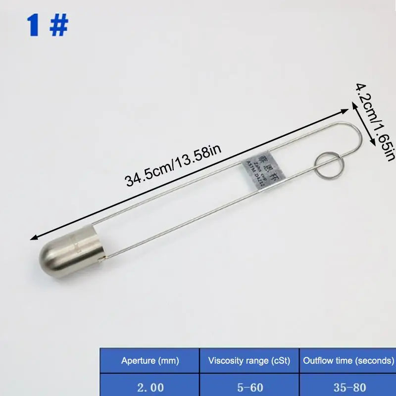 Multi-specification Cup Viscosity Cup Stainless Steel Precise Ink Viscosity Cup Viscometer Flow Cup Qme A3