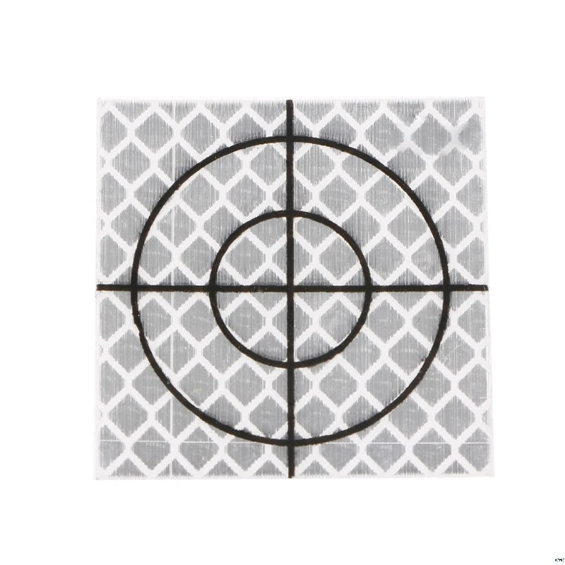 100pcs 0/30/40/50/60mmtotal Station Reflector Reflector Sheet For Total Station Survey Target Sheet Reflective Sticker Qme