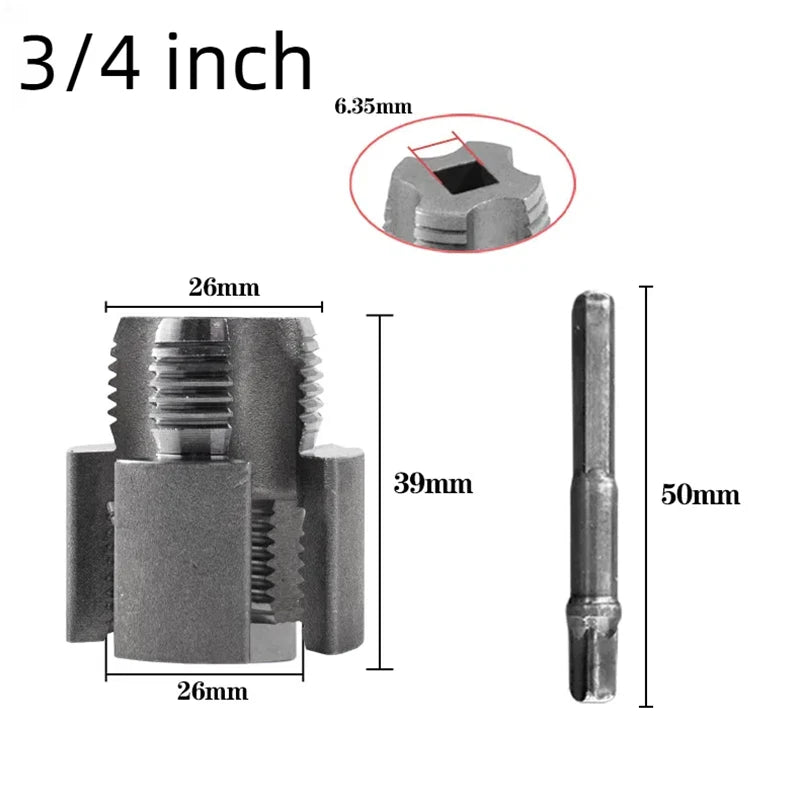 1 3 PPR PVC Water Pipe Threader Tapping Toolinternal Thread External Qme B