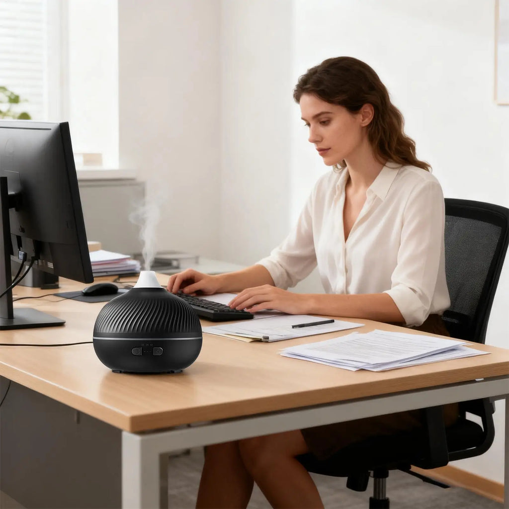 Oil Diffuser Machine 7-Color Ambient Light USB Plug-humidifier Qme