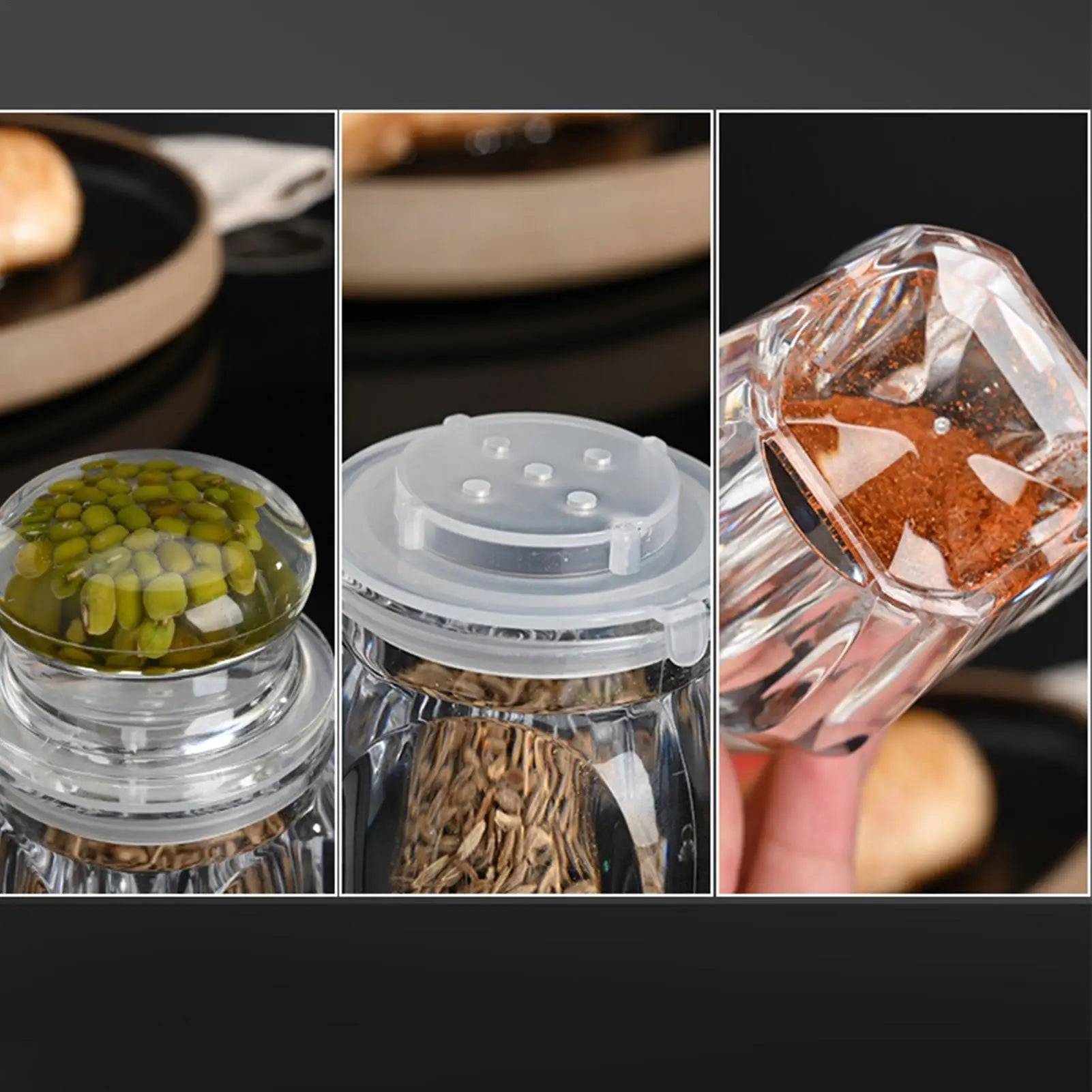 Salt Shakers Kitchen Pepper Supplies Seasoning Jars Apartment Picnic Qme