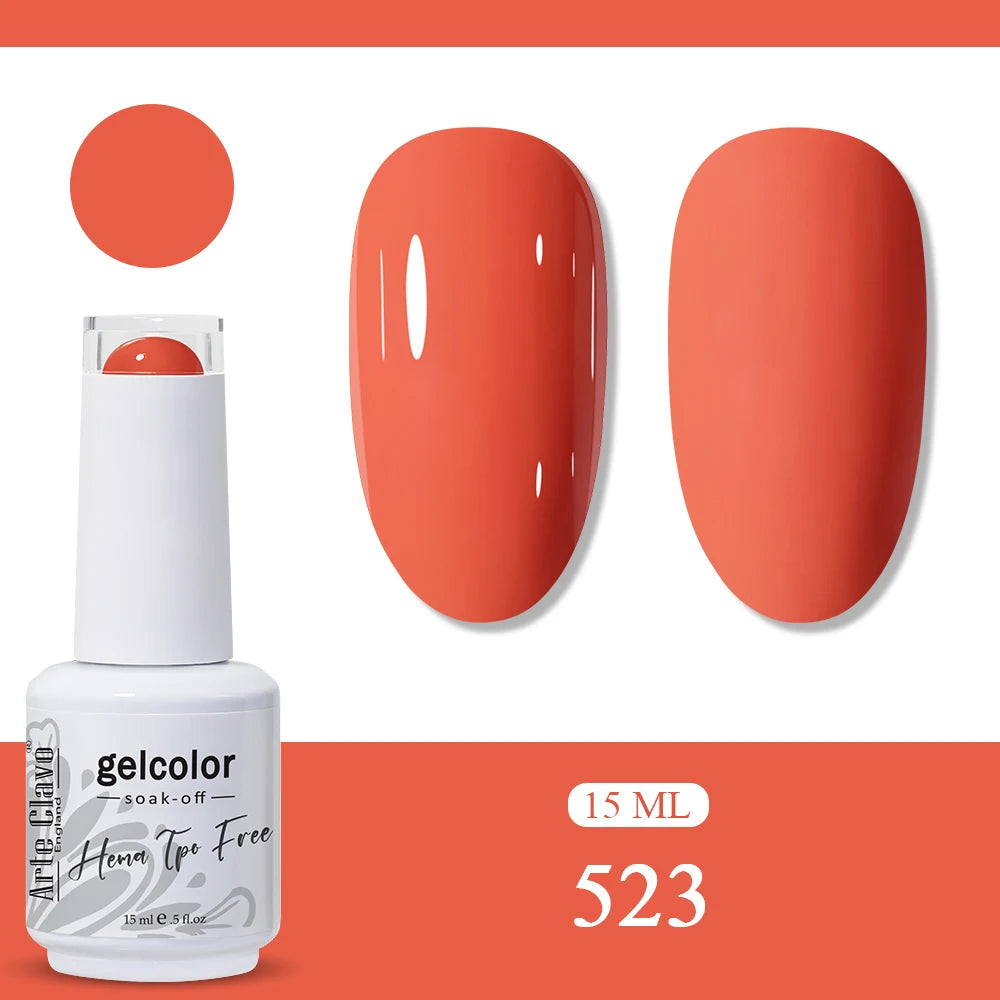 Arte Clavo Rainbow Gel Nail Polish Semi Permanent Art UV LED Lamp