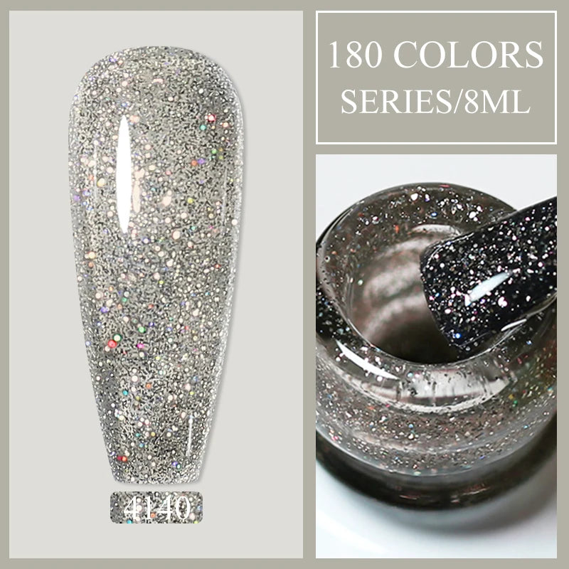 Arte Clavo Glitter UV Gel Nail Polish Sequin Series Colorful Soak Off