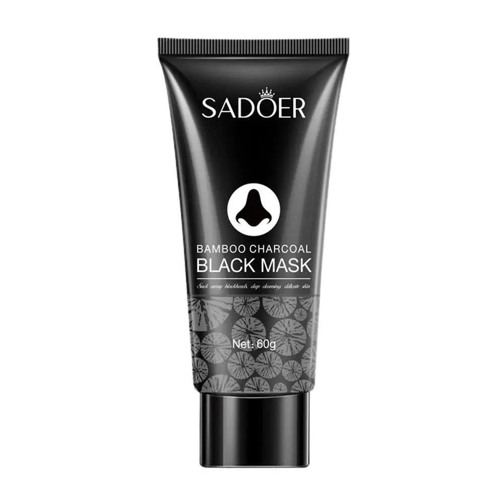 Blackhead Removal Face Mask Unisex Nose Bamboo Charcoal Pores Dirt Qme black 60g