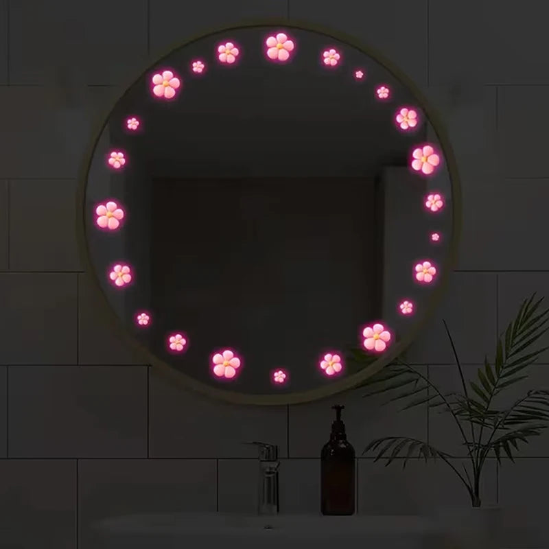 Glow-in-the-Dark Turtle Bathroom Stickers Self-adhesive Sink Wall Sticker Waterproof Bathroom, Bedroom Decals Home Decor Qme