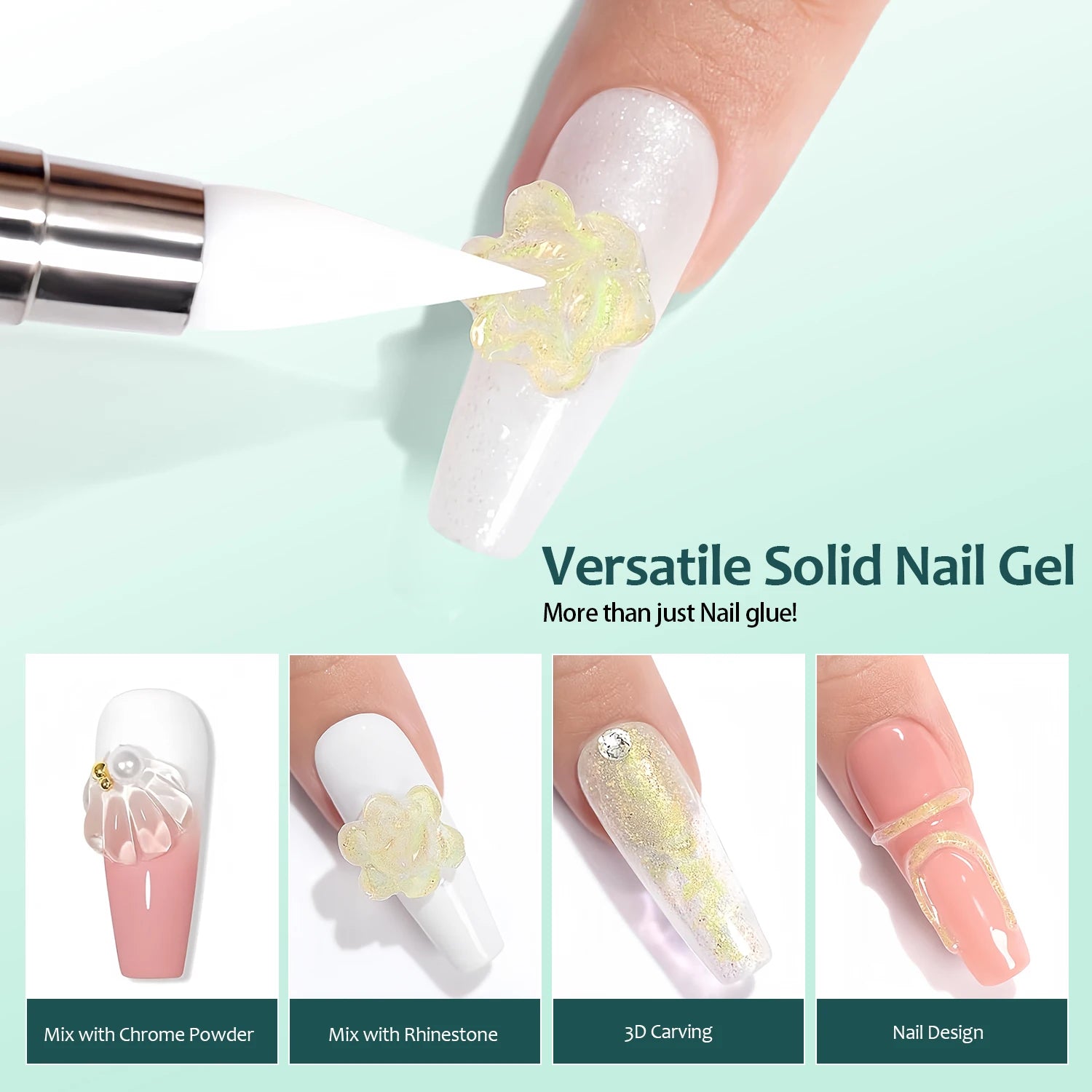 Nailpop Solid Nail Gel Adhesive Press-on Nails Ultra Strong Adhesion Qme