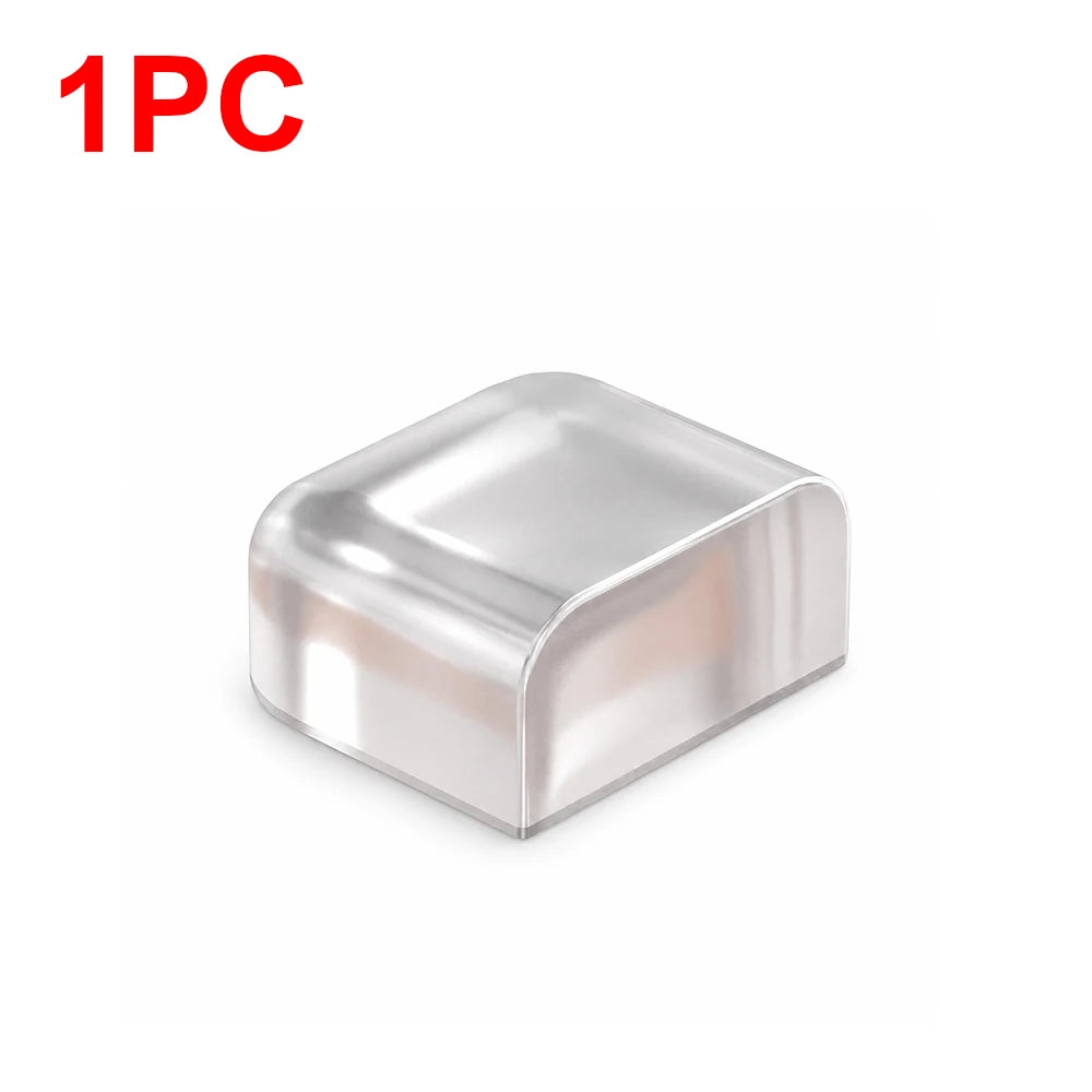 1-8pcs Thickened Silicone Door Stopper Clear Wall Guard Self Adhesive Rubber Bumper Pad For Door Knob Cabinet Furniture Corner Qme 1pc