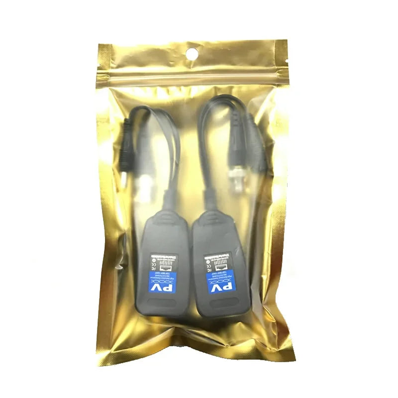 For 2MP 3MP 4MP ESCAM 205PV 200M Range For HD CVI/AHD/TVI Twisted BNC CCTV Passive Transceivers Cat5 CCTV UTP Video Balun IPC Qme