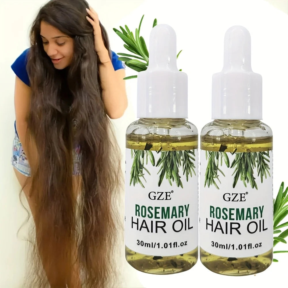GZE Rosemary Oil For Hair Rosemary Scalp Hair Oil, All Type & Texture | Straight, Waves & Chemically Hairs Strengthens Qme