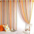 100x200cm String Curtain Multi-Color Wall Panel Fringe Window Room Divider Tassel Screen for Home Door Curtain Decor Qme 1x2M