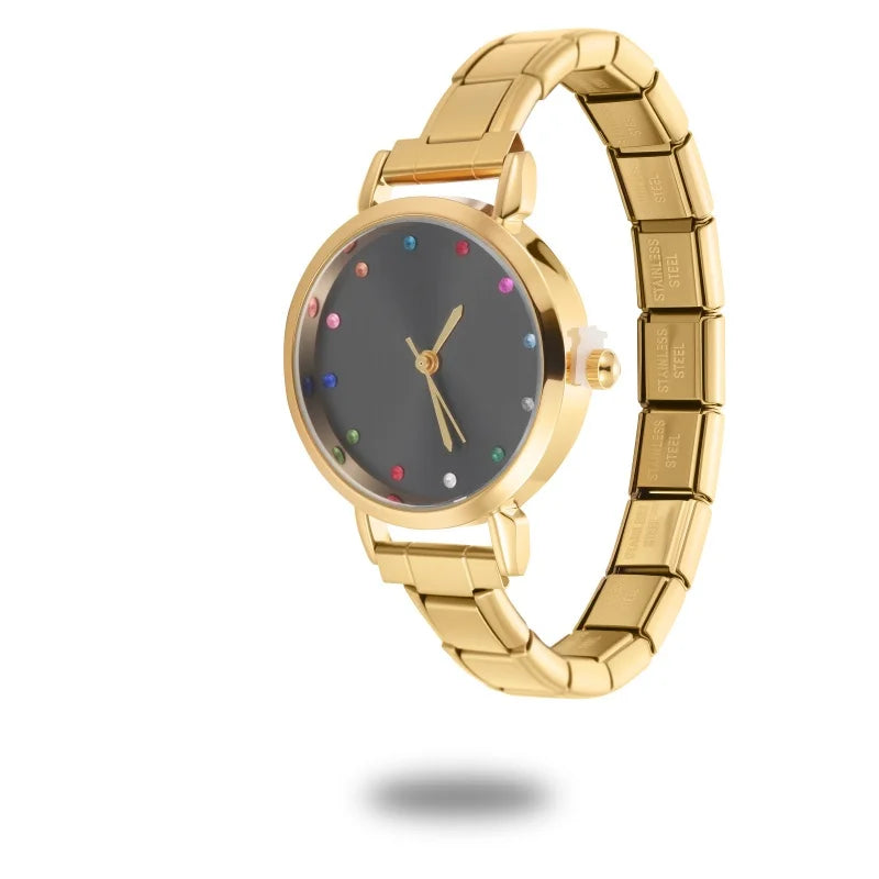Wholesale Stainless Steel Watch Head Bracelet DIY Italian Charm Women