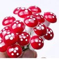 100/50/10PCS Mini Mushroom Fairy Garden Miniatures Resin Moss Terrarium Decor Artificial Plant Stakes DIY Craft Accessories Qme 100pcs