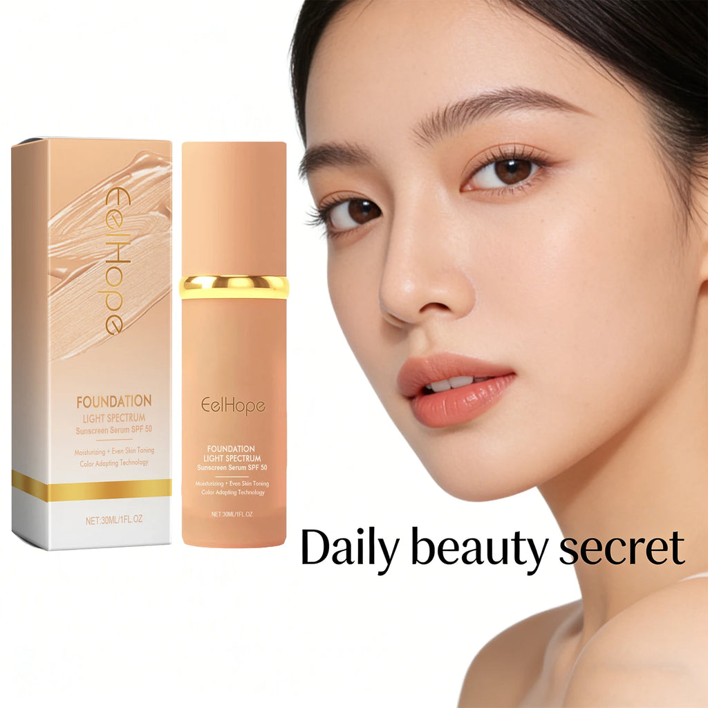 Foundation Cream Boosted Skin Tint Full Coverage Acne Dark Eye Circle Qme