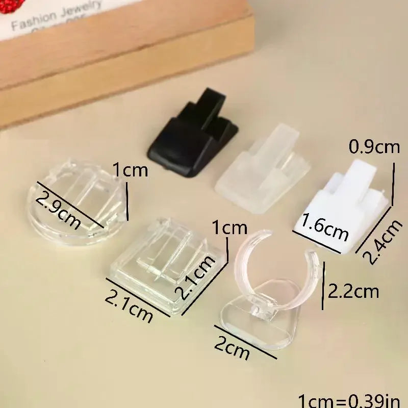 20/5pcs Plastic Ring Display Stands – Jewelry Storage & Showcase Holders for Countertop, Jewelry Organizer for Rings Qme