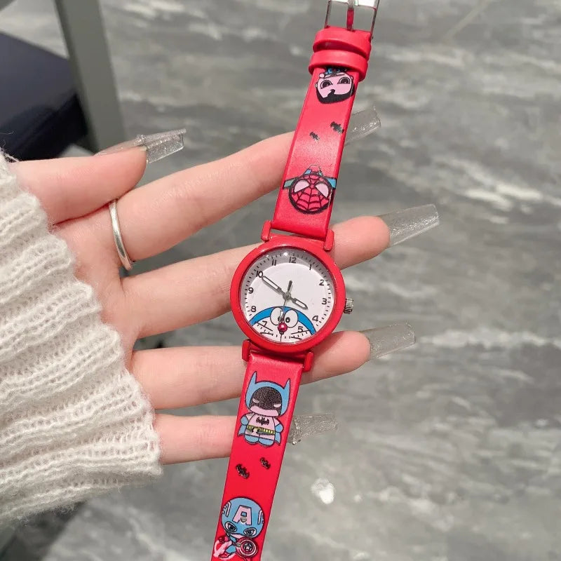 Mickey and Minnie Mouse Cartoon Watches Cute, Korean-Style, Kawaii Watches for Students to Learn Numbers and Tell Time Qme 2
