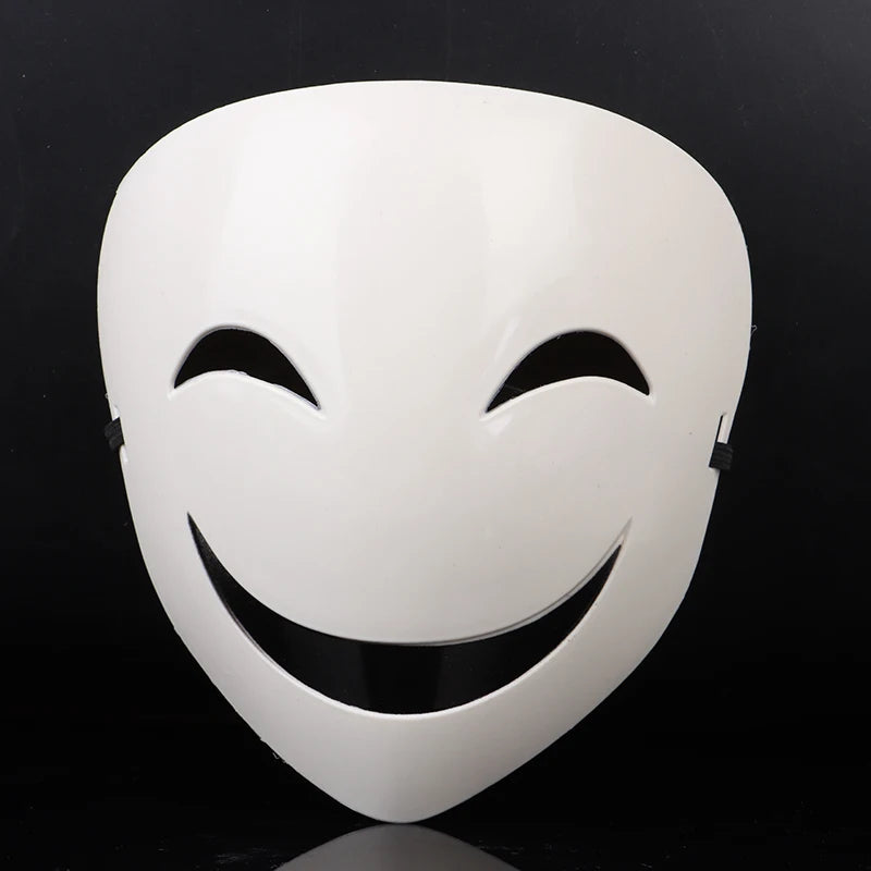 Adults Japanese Anime Black White Visible Adjustable Mask Helmet Cosplay. Qme Style1