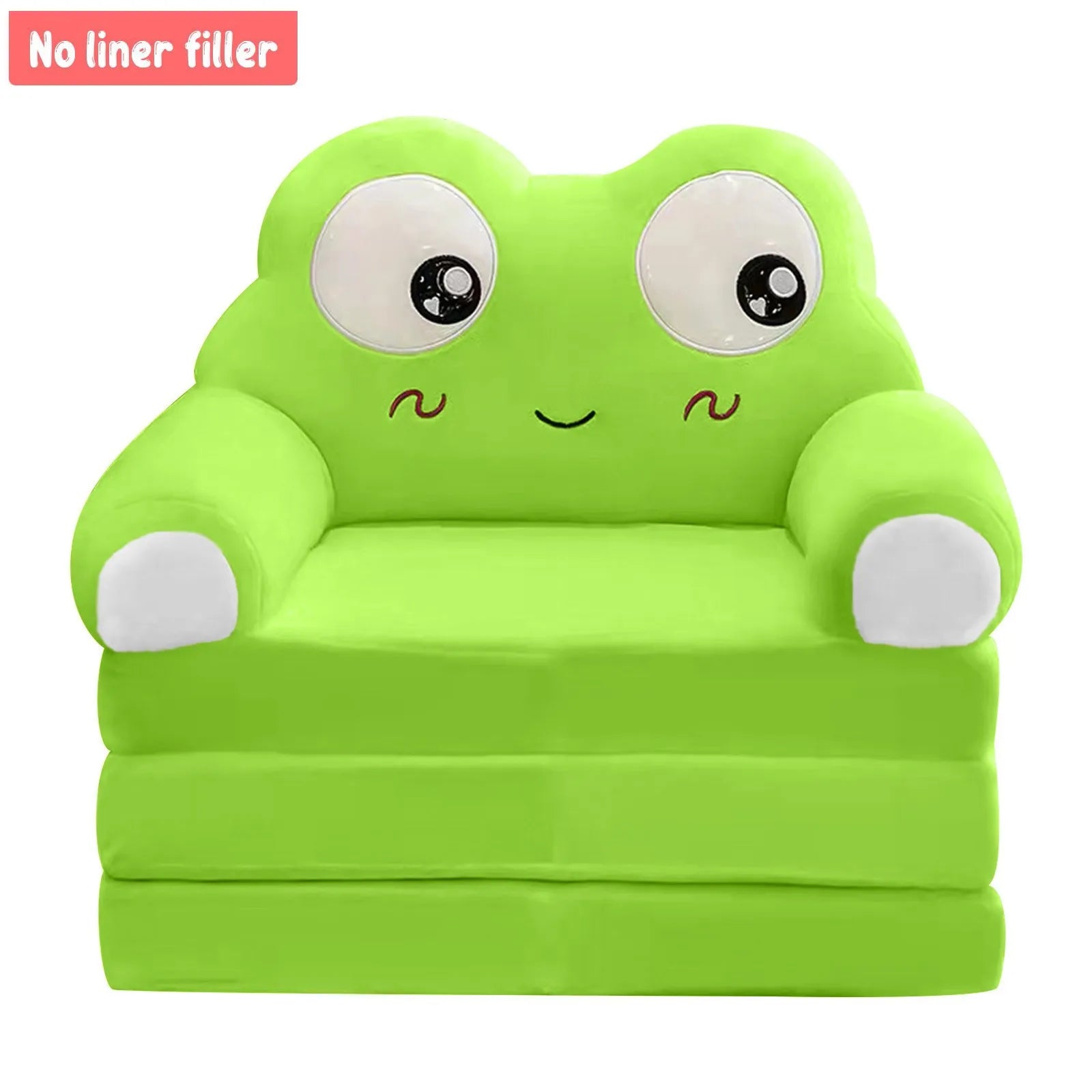 Cartoon Animals Plush Foldable Sofa Cover Foldable Children Sofa Cute Cartoon Lazy Sofa Pillowcase Without Liner Filler Qme D