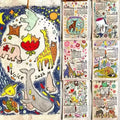 2026 Year Cartoon Calendar Cute Animal Illustration Desk Month Qme A3