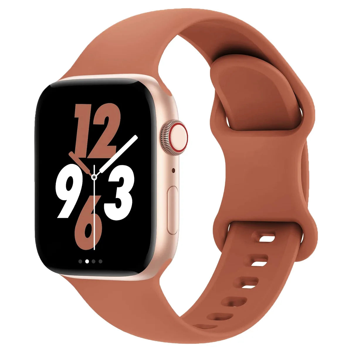 Silicone Band For Apple Watch strap 44mm 45mm 40mm 41mm Iwatch series Apple Watch band series 38 39 40 41 Qme Brown 42 44 45 49 S10 46MM
