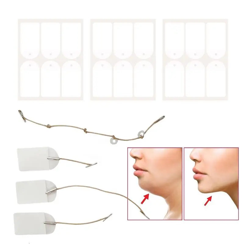 Waterproof V Face Makeup Adhesive Tape Invisible Breathable Lift Face Sticker V-Shape Chin Adhesive Lifting Face Stickers Qme