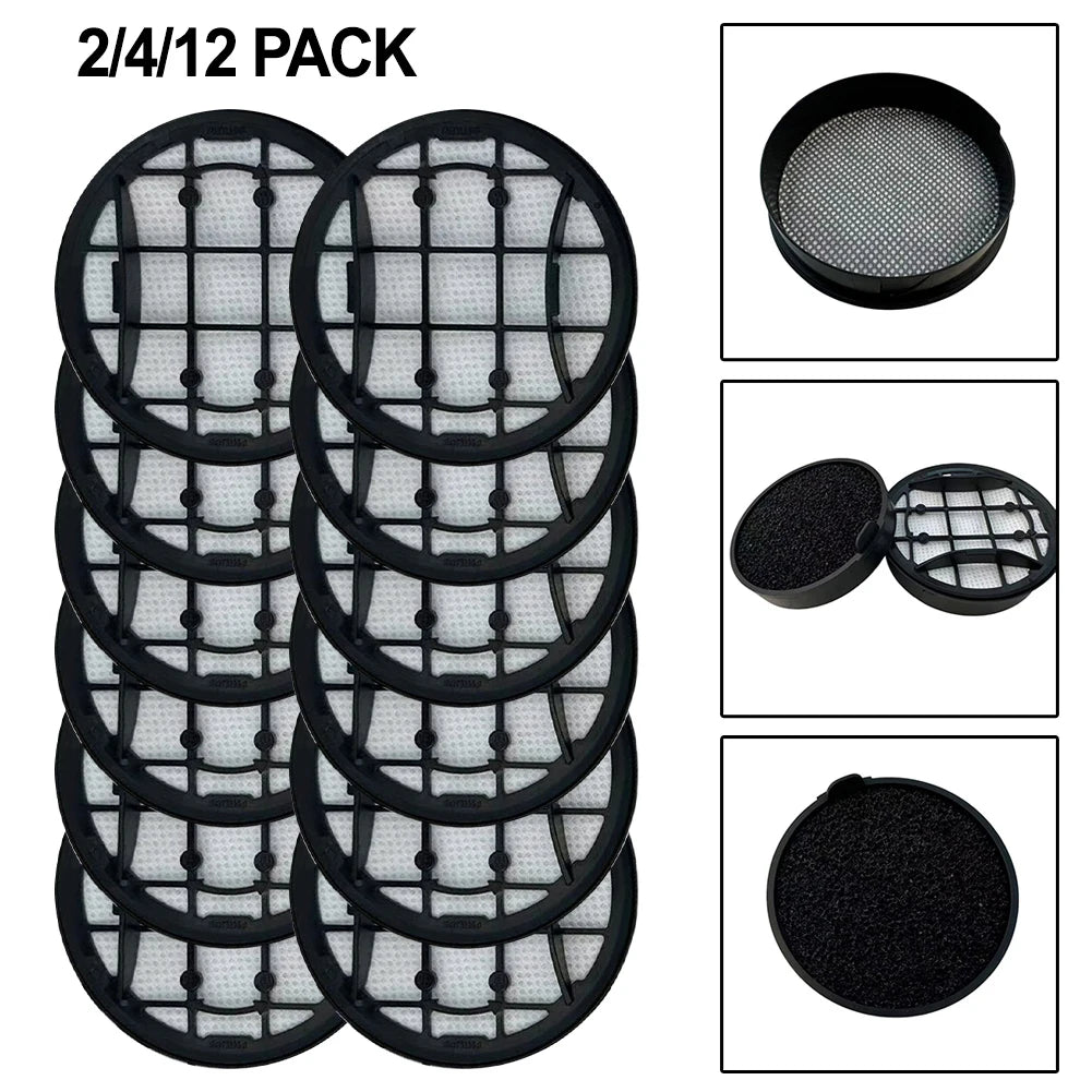 2/4 Pc Washable Foam And Inlet Replacement Filter For VC 7000 & 8000 Vacuum Cleaner XC7053, XC7055, XC7057,XC8055,XC8057,XC8058 Qme
