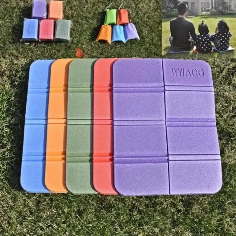 8 Color Portable Single Pad Outdoor Folding Pad Seat Cushion Picnic Mat Waterproof Moisture-proof EVA Household Products Qme