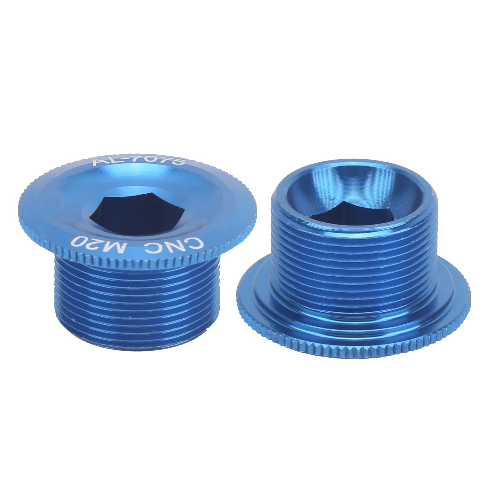 Mountain Bike Crank Arm Fixing Bolts Aluminum Alloy Crankset Screw Cover Crank Arm Fixing Bolts Bike Crank Arm Bolts Qme Blue