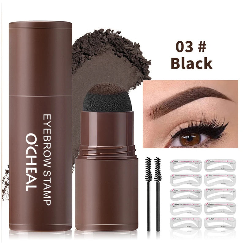 Waterproof Eyebrow Powder Long-lasting Fixing Easy Apply Suitable Qme 03 Black