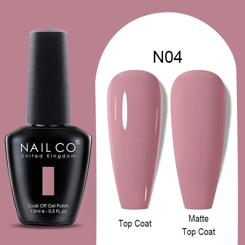 NAILCO Winter Red Gel Nail Polish Semi Permanent Soak Off Varnishes