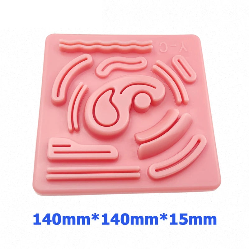 Surgical Suture Lifelike Training Skin Operate Practice Model Pad Qme