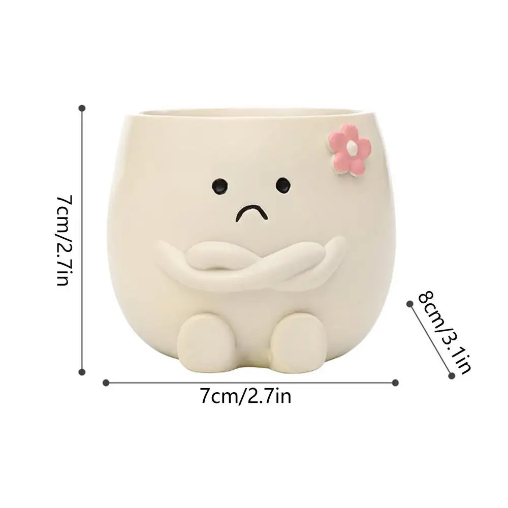 Cute Plant Pots Flower Container Drainage Hole Indoor Outdoor Patio Qme China Mainland B