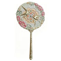 Vintage Chinese Mirror Hand Fancy Pretty Princess Handheld Long Qme A