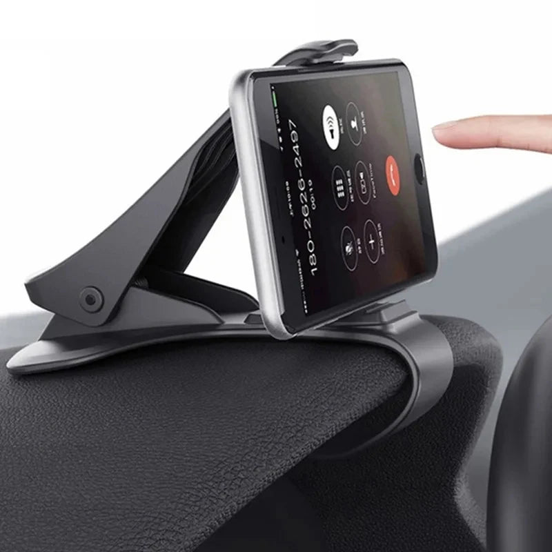 Universal Car Phone Holder GPS Navigation Dashboard Phone Holder For Mobile Phone Clip Fold Holder Mount Stand Bracket Qme