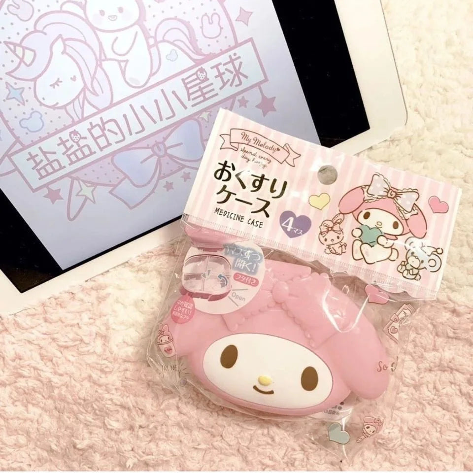 Hello Kitty Cartoon Pill Box Portable Organizer Women Travel Medicine Qme 1