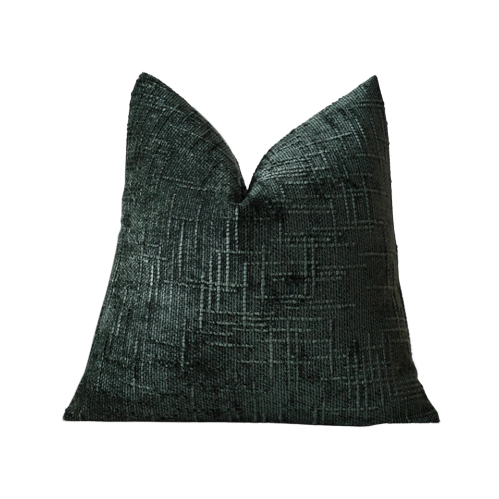Vintage Solid Color Square Chenille Pillow Covers Texture Home Resturant Decorative Cushion Cases Skin-friendly Bed Supplies Qme Dark Green One Size