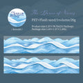 40mm*2m Ocean Wave Theme PET Tape INS Masking Adhesive Creative Decor Scrapbook supplies DIY Planner office stationery Stickers Qme D