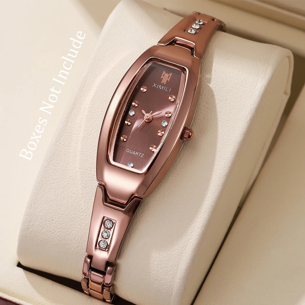 Luxo strass relógios femininos senhoras mostrador oval relógio de pulso de quartzo reloj mujer (sem caixa) Qme 3