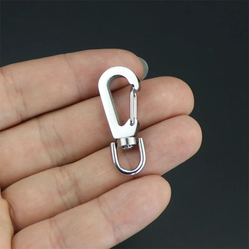 Survival Climbing EDC Snap Hooks Keychain Buckle Clips Mini Spring Qme