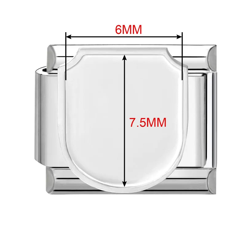 2026 New Stainless Stee Bracelet Italian Charms DIY personalized photo picture frame creation titanium splicing module bracelets Qme Style 21