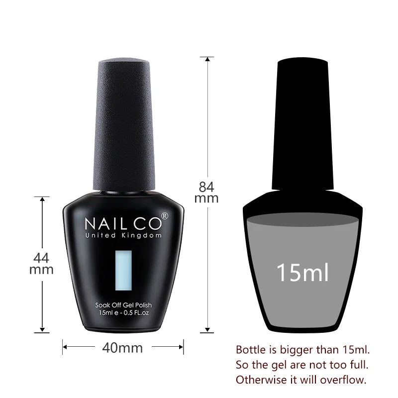 NAILCO Jelly Macarone Gel Polish Nail Art All Manicure Semi-permanent Qme