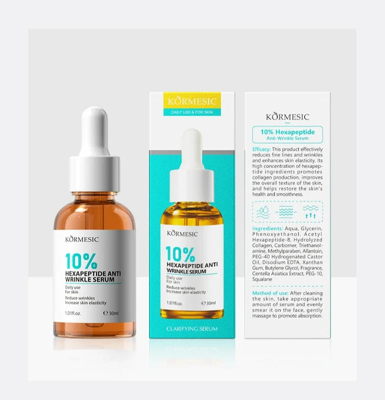 AHA Rejuvenation Niacinamide Brightening Face Serum Hexapeptide Ceramide Panthenol Essence Anti Wrinkle Nourishing Skin Care Qme Hexapeptide Essence