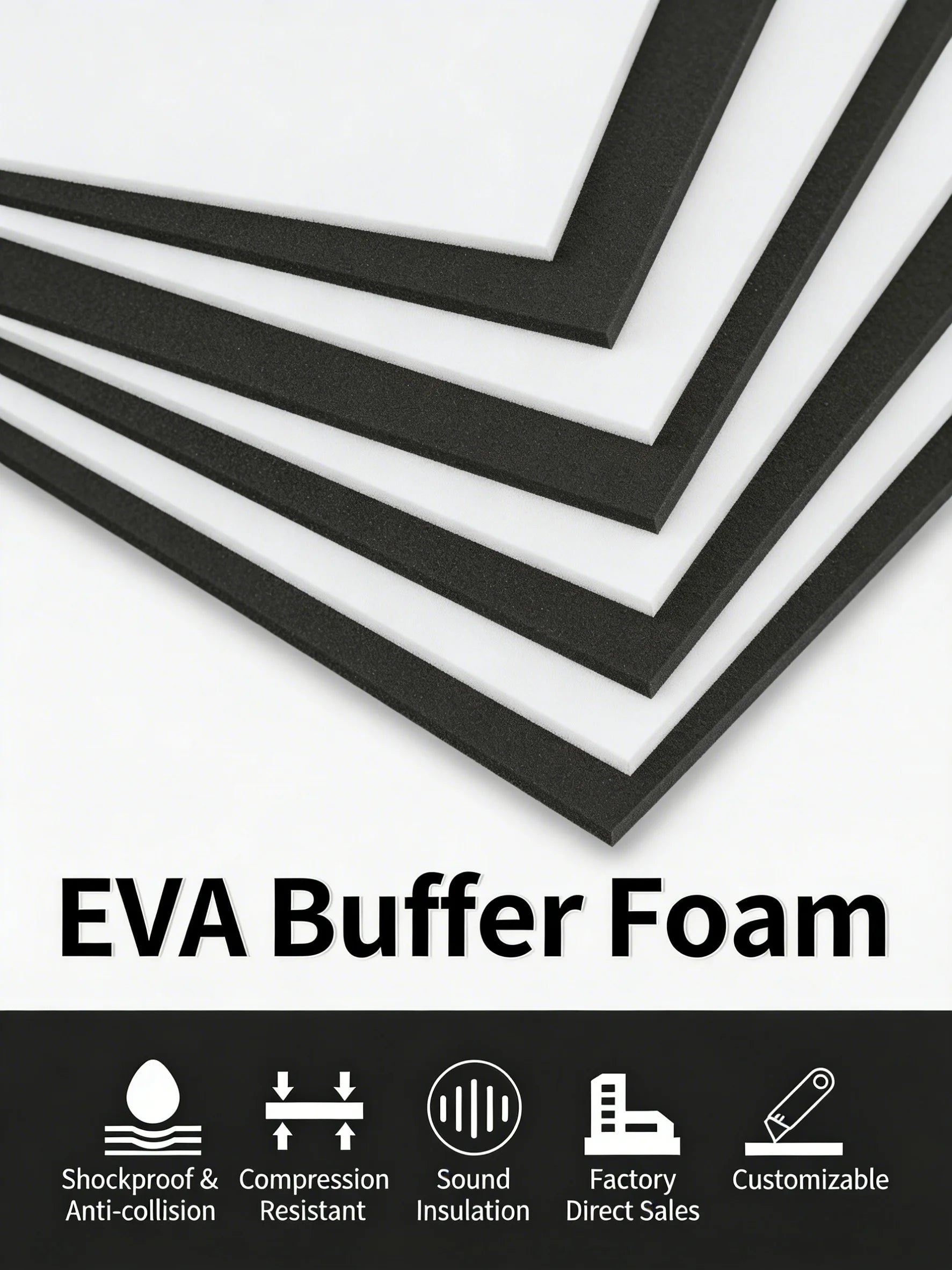 Thickened Foam Pad EVA Sponge Soundproof and Shockproof Carpet, Cuttable Floor Foam Mat, Thickened Without Adhesive Backing Qme