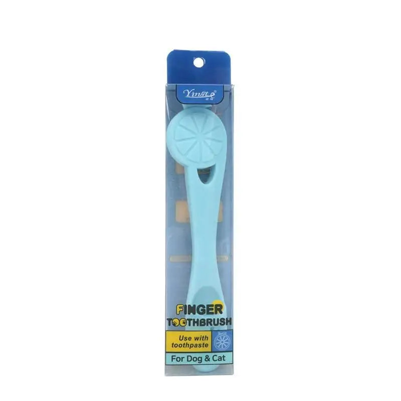 Portable Pet Oral Dental Cleaning Supplies Tools Finger Toothbrush Qme A4