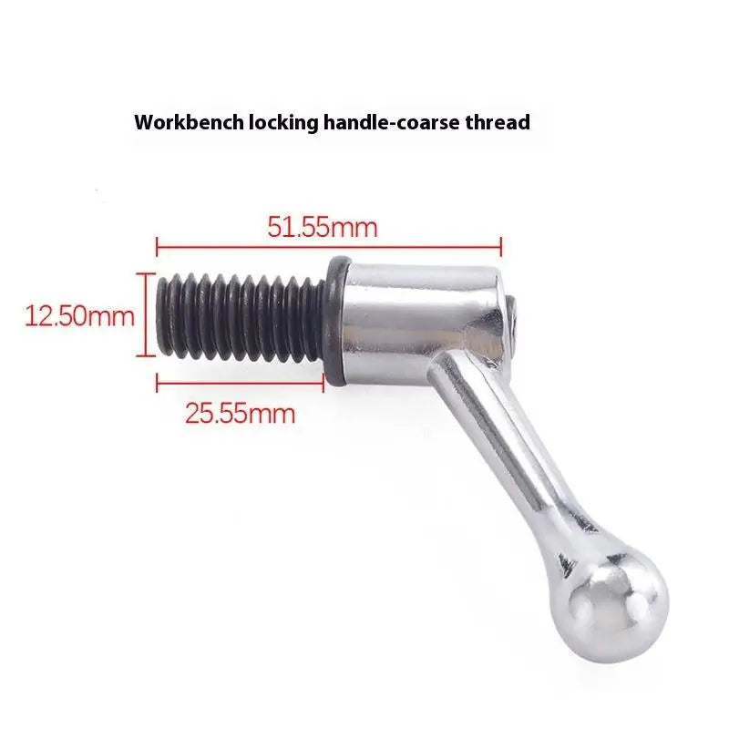 M8 Milling Machine Handle Spindle Locking Screw 1/2 Worktable Adjustable Handle Handle Milling Machine Accessories Qme A2