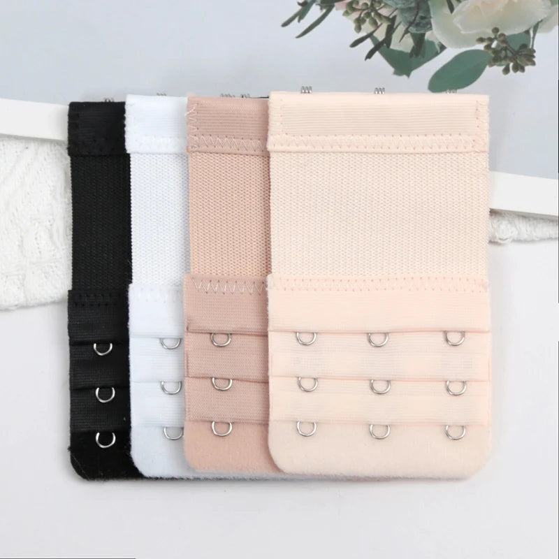 4 3 Rows Hook Extension Straps Elastic Strap Soft Comfortable Bra Qme