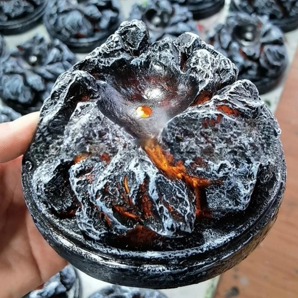 Lava Dragon Egg Statue Ornament Cosplay Dinosaur Resin Art Craft Sculpture Crystal Gemstone Halloween Decoration Toy Prop Qme Big Light China Mainland