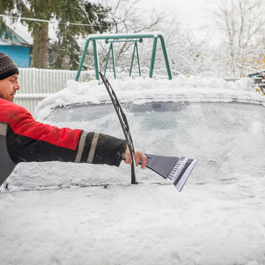 Winter car snow shovel Warm Waterproof Windproof 2-in-1 Windshield Snow Scraper Glove car cleaning tools Qme