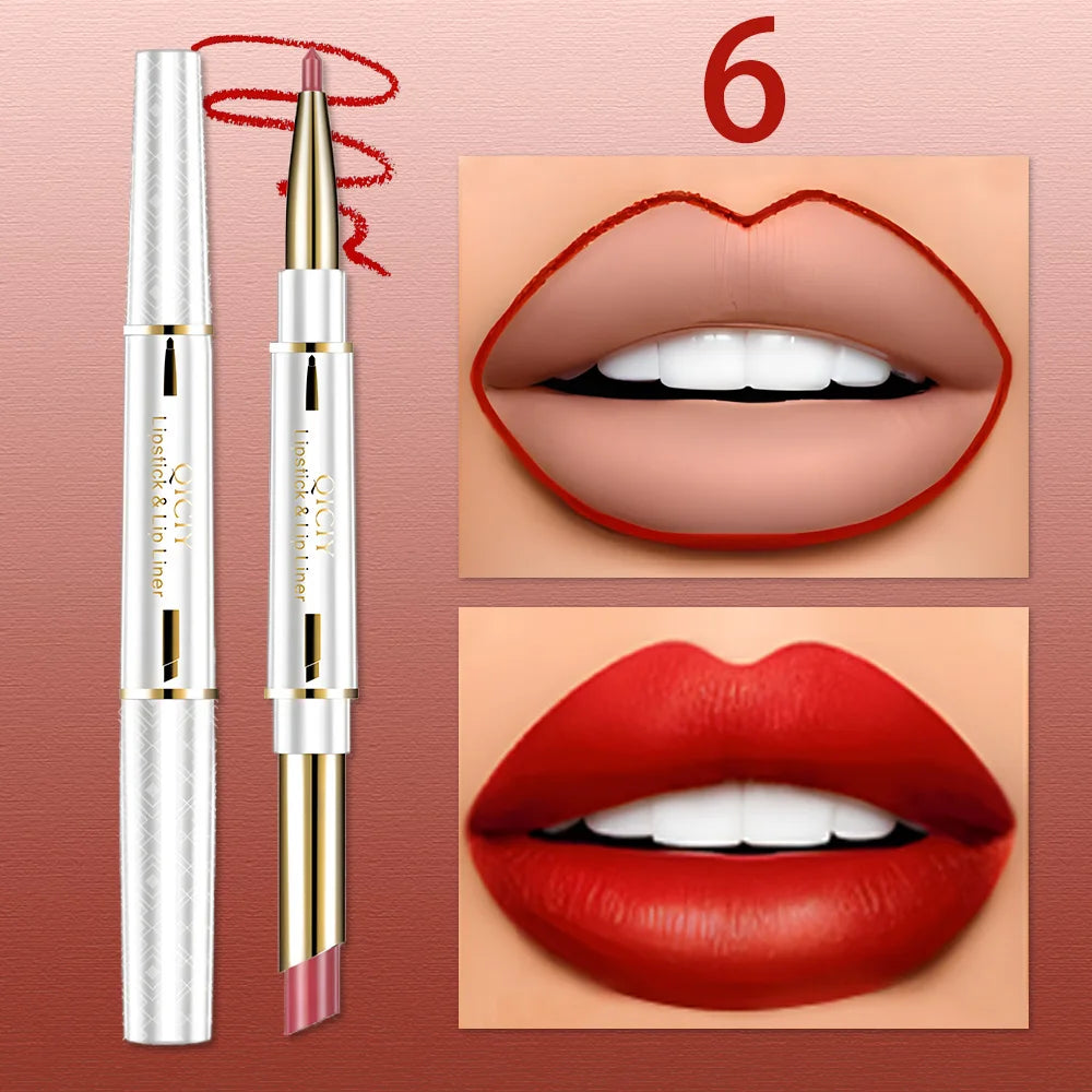 Vibrant Lip Liner Long-lasting Natural Render No Smudging Perfect Qme 6