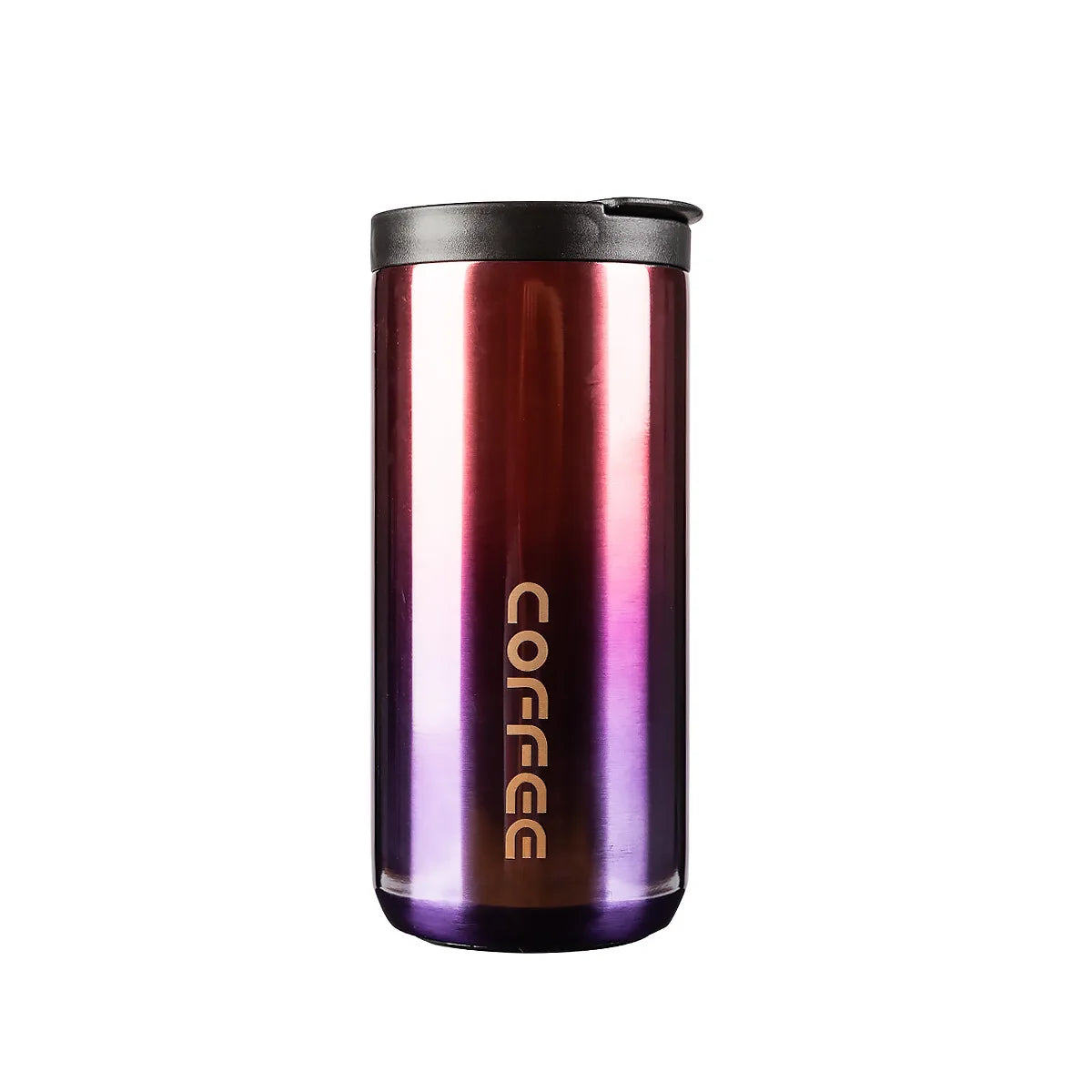 Car-mounted Stainless Steel Insulated Coffee Cup Qme Purple Gradient 400ml