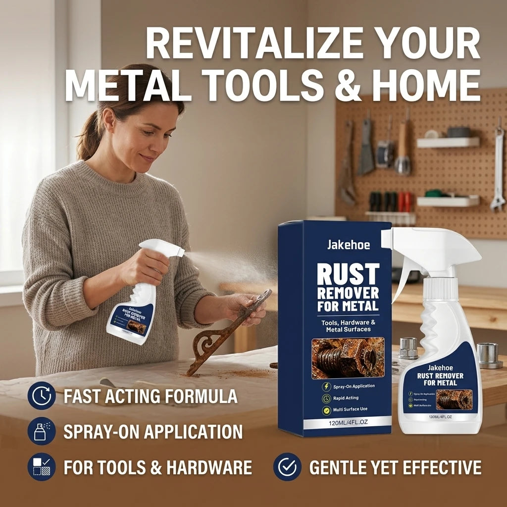 Metal Rust Removing Spray Eliminating Rust Stains Restoring Metal Shine Prevent Rust Fast Acting Daily Metal Surface Maintenance Qme